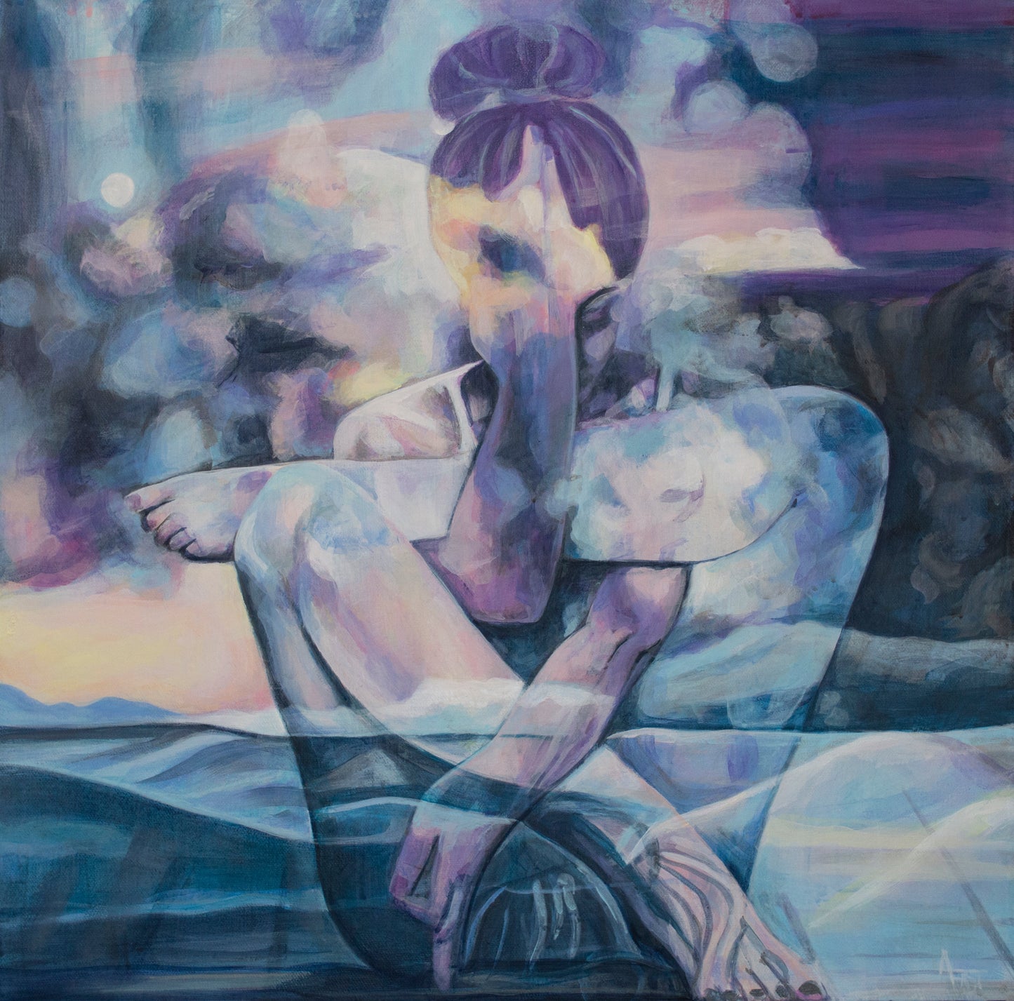 I Will Be Ok 8x8 Print